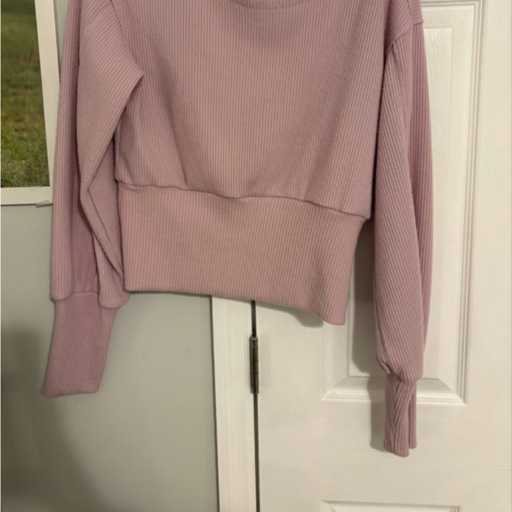 Anthropologie Maeve Lavender Ribbed Sweater